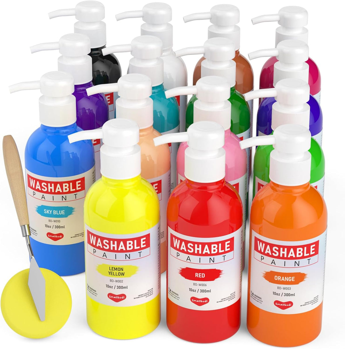 Juego de pintura lavable de 15 colores para niños, pintura de