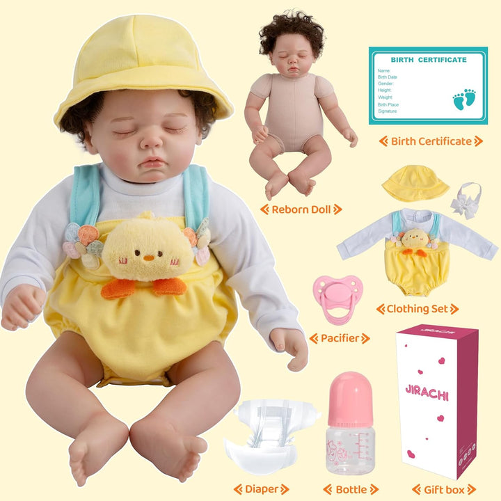 Jirachi Muñecas Reborn de bebé realistas, muñeca de bebé niña de 18...