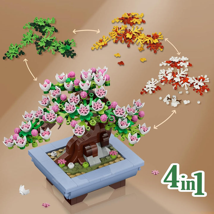 HOGOKIDS Juego de construcción de flores de cerezo 584