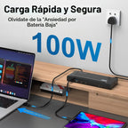 WAVLINK Estación de acoplamiento dual 4K 60Hz Displaylink USB C (2HDMI+2DP)