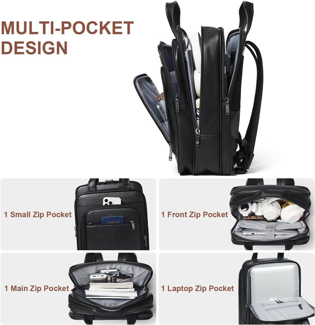 Shrrie Mochila para laptop para hombres y mujeres, mochila de traba...