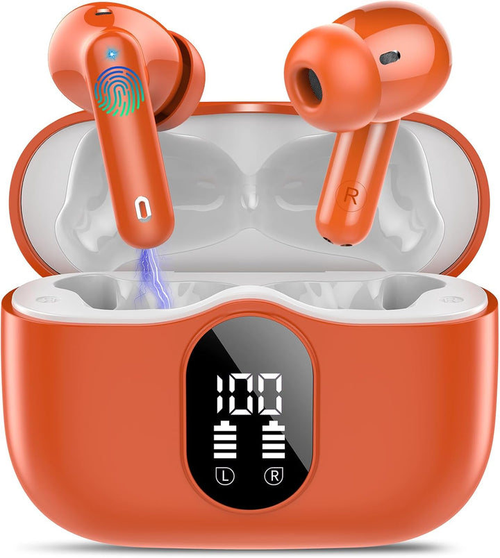 Auriculares inalámbricos, auriculares Bluetooth 5.4 con graves esté...