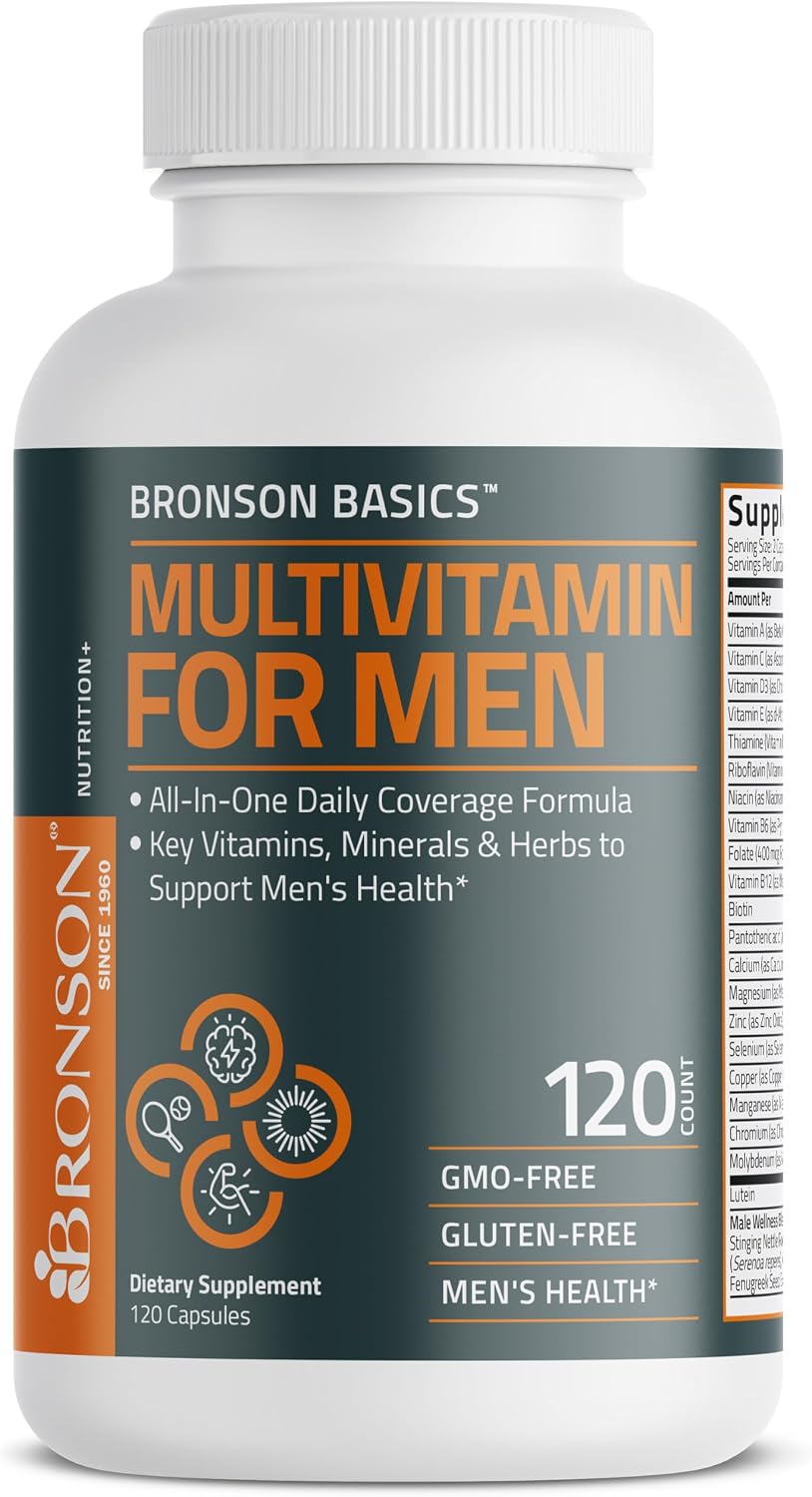 Bronson Multivitamínico para hombres, fórmula de cobertura diaria t...