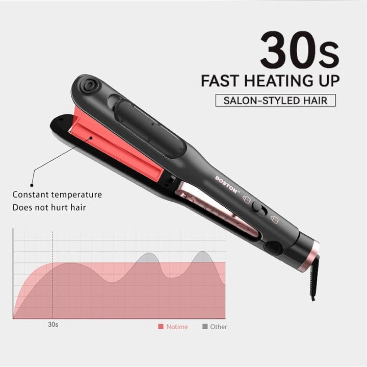 Boston&amp;Co. - Plancha y rizador profesional 2 en 1 con tecnologí...