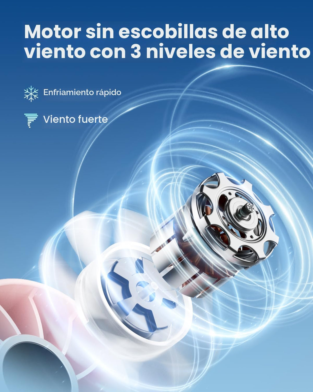 Gaiatop Ventilador Mini Portátil, Ventiladores de Mano de 3 Velocid...