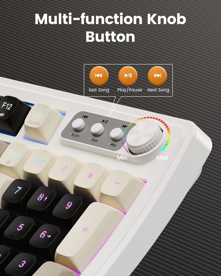 SABLUTE Teclado y ratón para juegos con cable, retroiluminación RGB...