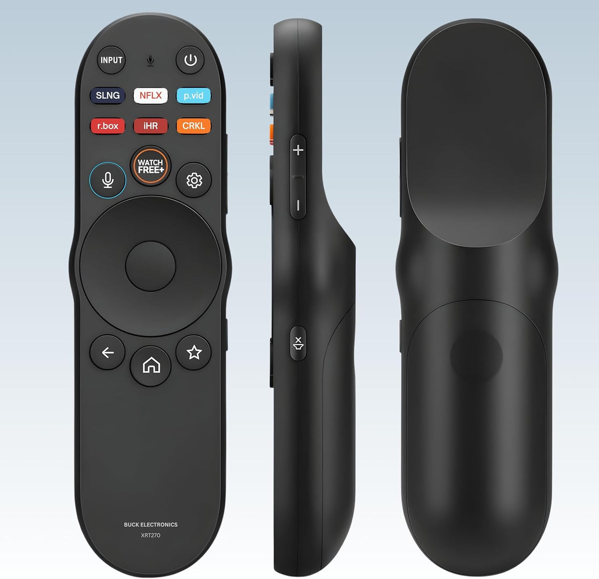 XRT270 - Control remoto de repuesto para televisores Vizio SmartCast, fácil configuración, teclas de acceso directo, control remoto de voz universal, compatible con FHD 4K Quantum D