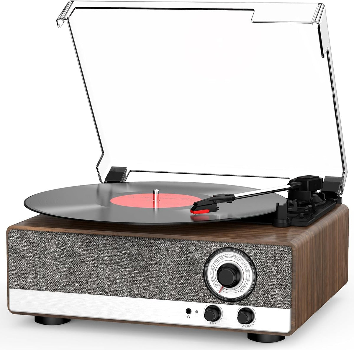 Tocadiscos de vinilo 7 en 1, tocadiscos Bluetooth con
