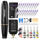 Kit de Tatuaje Inalámbrico Wormhole, Pantalla Digital LED, Modo de...