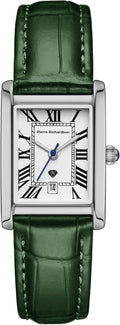 PIERRE RICHARDSON PR1092 Reloj para Mujer - Correa de Cuero, Movimiento de Cuarzo Japonés, Resistente al Agua 5ATM, Cristal de Zafiro Resistente a Arañazos