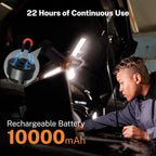 OGERY - Luz de camping recargable de 10000 mAh con soporte