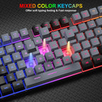 BlueFinger Combo de Teclado RGB para Juegos y Mouse Retroiluminado,...