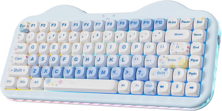 YUNZII Teclado mecánico inalámbrico C75, diseño del 75%, NKRO inter...