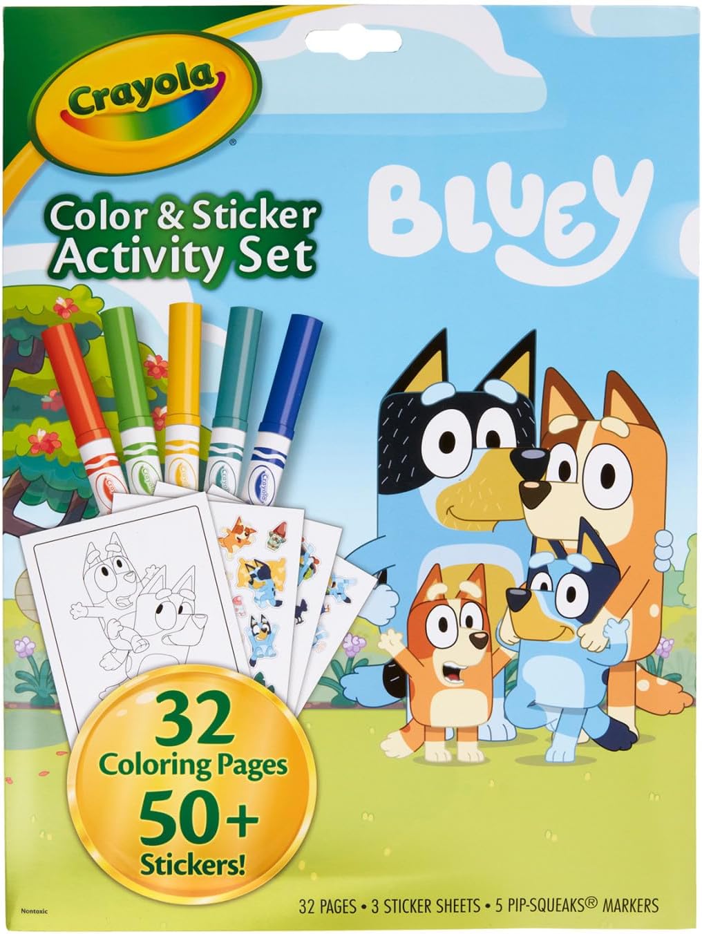 Crayola Juego de actividades de color y calcomanías Bluey