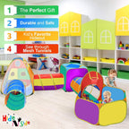 Regalo para niños pequeños y niñas, piscina de pelotas, carpa de juego y túneles para niños, el mejor regalo de cumpleaños para niños de 3, 4 y 5 años, juguete emergente para bebés, juego de puntería