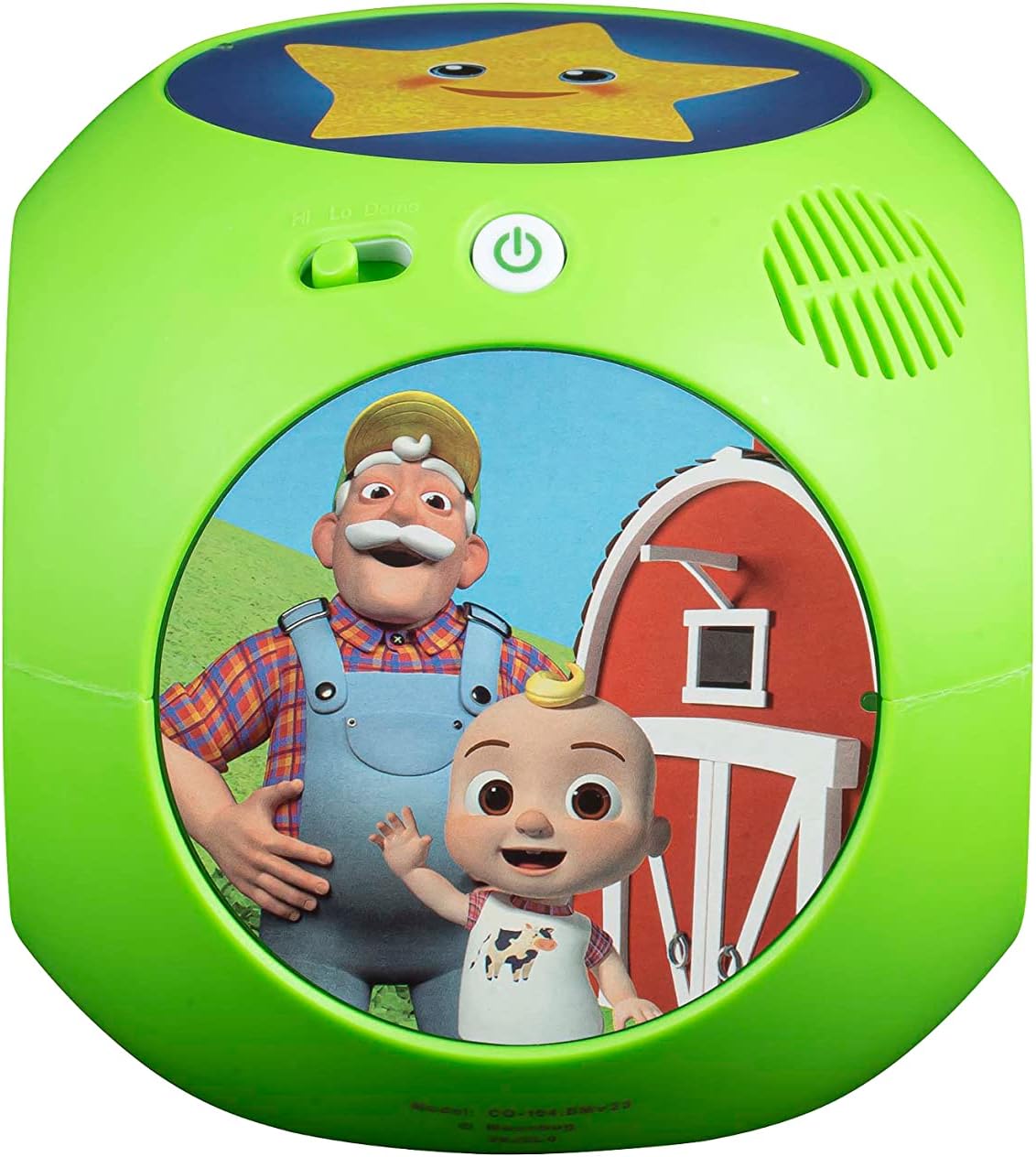 eKids Cocomelon Juguete musical para niños pequeños, el juguete Tumble Tunes incluye seis canciones integradas para guardería, para fanáticos de los juguetes Cocomelon y regalos para niños y niñas, verde