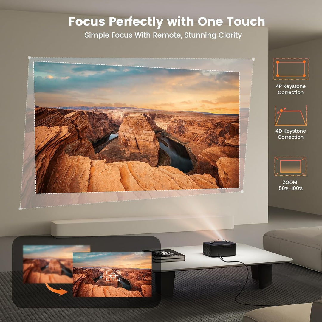 [Aplicaciones con licencia oficial] Proyector para exteriores 4K co...