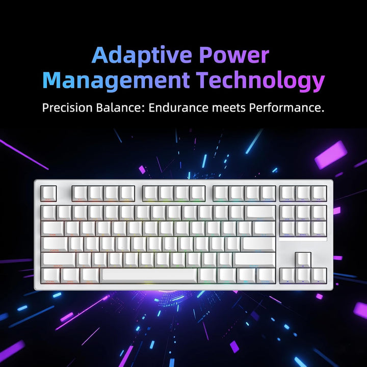 Teclado mecánico con cable IROK FE87 V2, tasa de sondeo dual de 8 K...