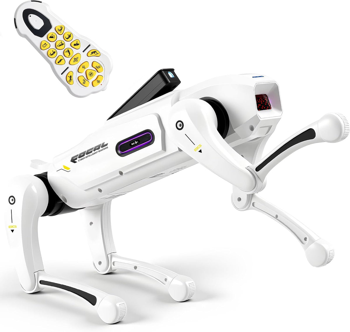 Juguete inteligente para perros robot con voz y control remoto, mascota