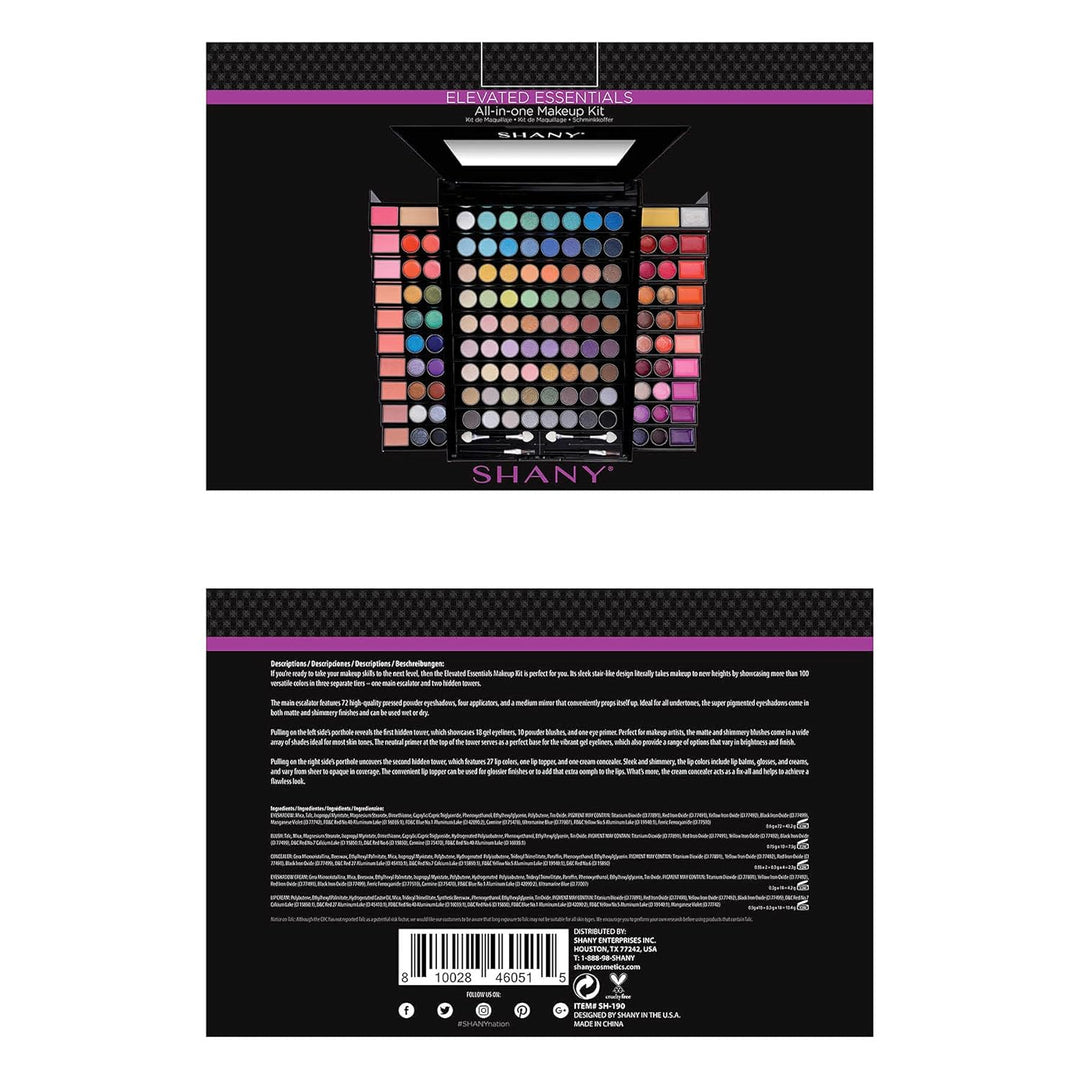 Juego de maquillaje Elevated Essentials de Shany todo en uno, con 7...