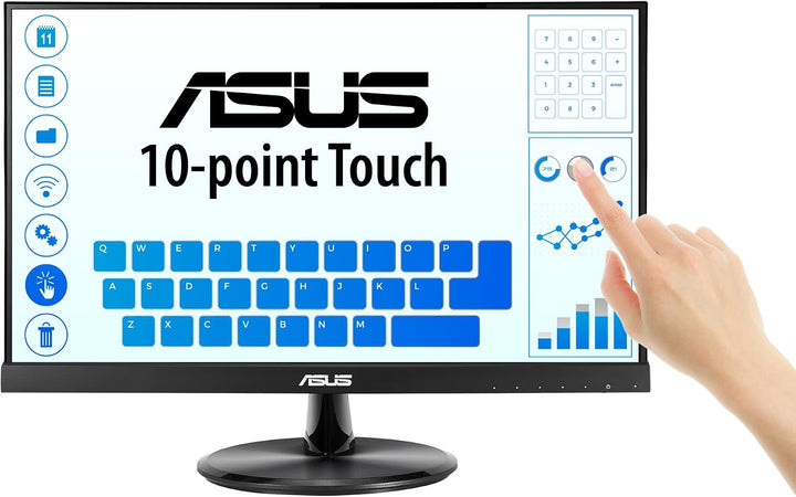 ASUS VT229H Monitor de 21.5" 1080P IPS de 10 puntos táctiles co...