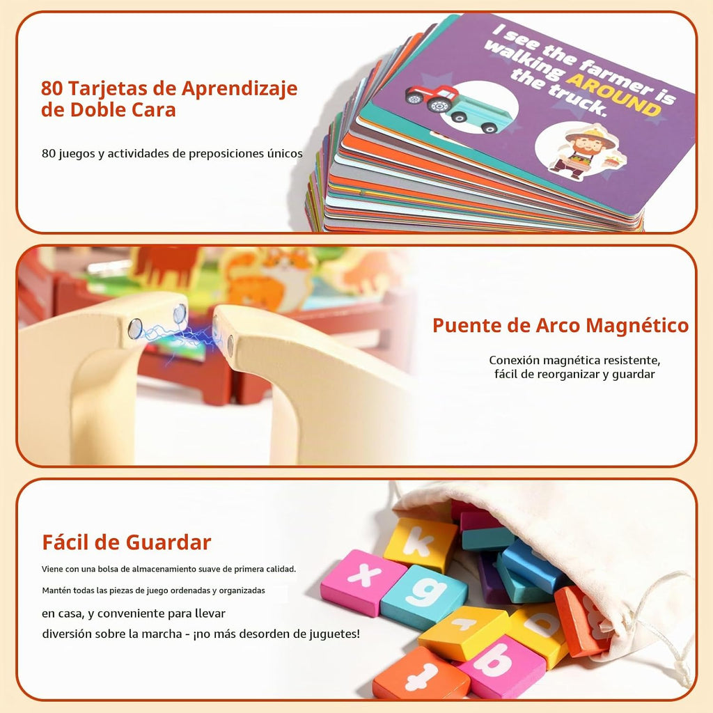 Casa de muñecas Montessori Farm para niños pequeños de 3 a 5