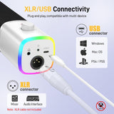MAONO Kit de micrófono XLR\/USB para juegos: micrófono dinámico par...