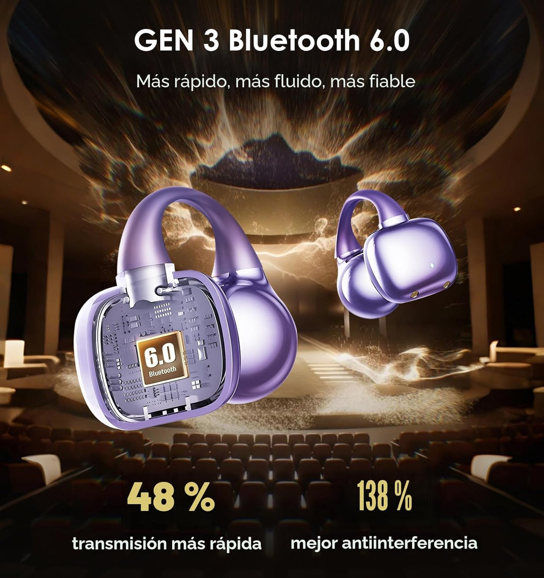 King Lucky Auriculares de clip Gen 3, auriculares inalámbricos Blue...