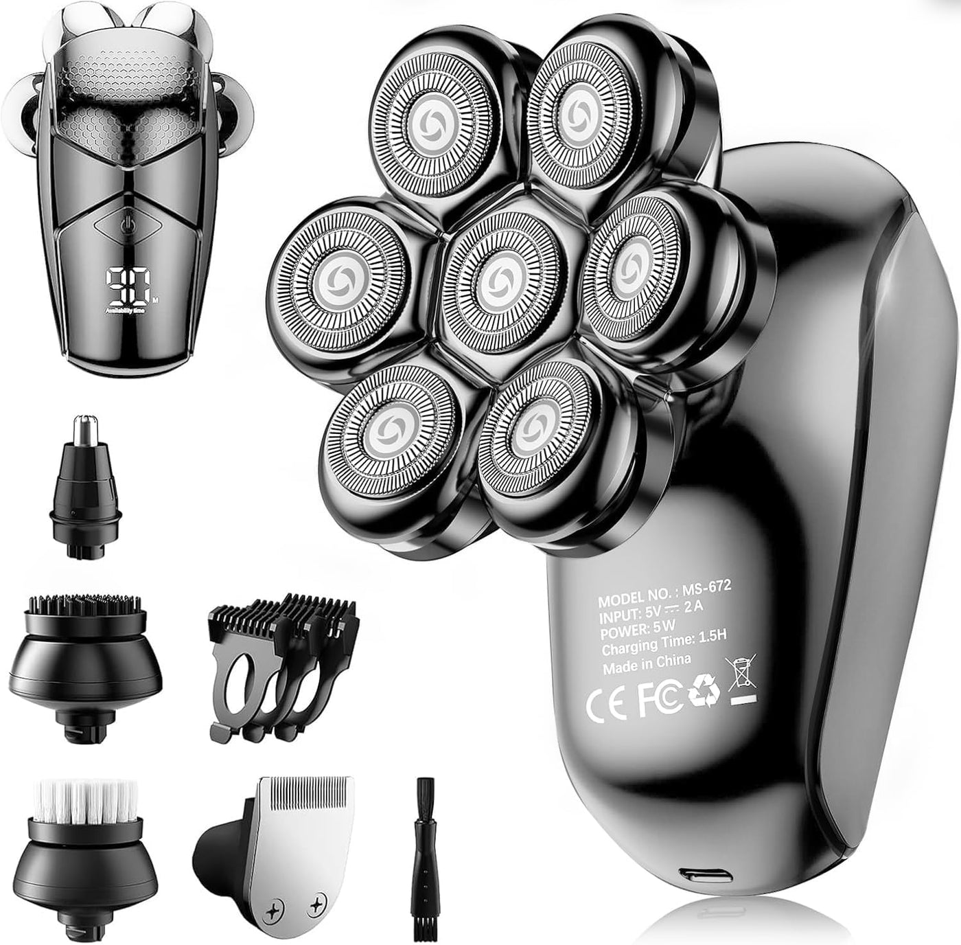 SHPAVVER Afeitadoras de cabeza para hombres calvos: maquinilla de a...