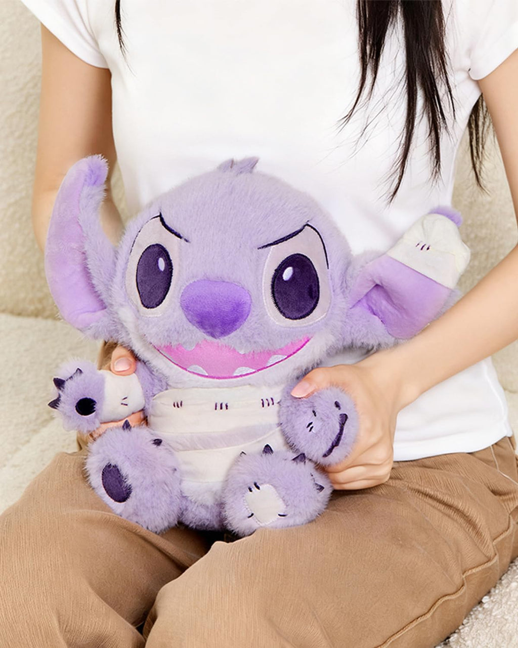 MINISO Disney Stitch Halloween Plush, 10-Inch Mummy Stuffed Animal Toy
