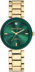 Anne Klein Reloj de pulsera con esfera de diamante genuino para mujer