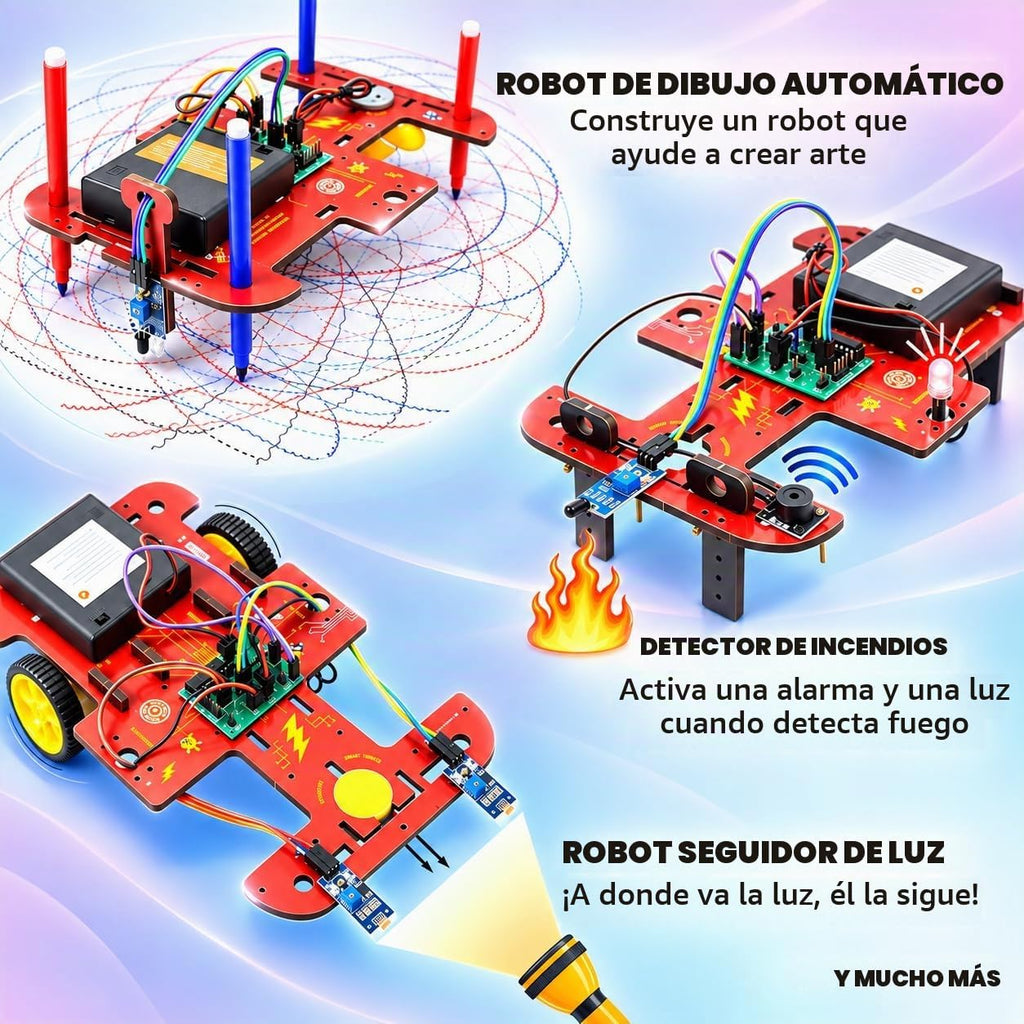 ButterflyEdufields - Kits de robótica STEM 40 en 1 para niños de 8 a 12 años | Proyectos de robots de bricolaje para niños con tablero electrónico y sensores | El mejor regalo educativo de educación