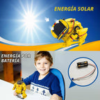Kit de construcción de robot solar 6 en 1 para niños de 8 a 13 años, juguetes robóticos educativos para niños, kits de ciencia, juguetes STEM, regalos de cumpleaños para niños y niñas de 8, 9, 10, 11, 12 años (amarillo)