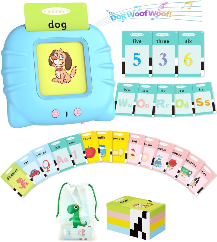Aullsaty Tarjetas didácticas parlantes para niños de 1 a 5 años, 53...