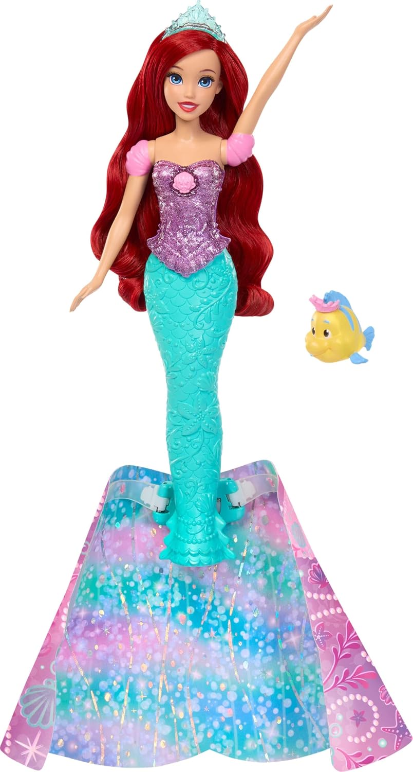 Mattel Disney Princess Ariel - Muñeca transformadora de humano a sirena
