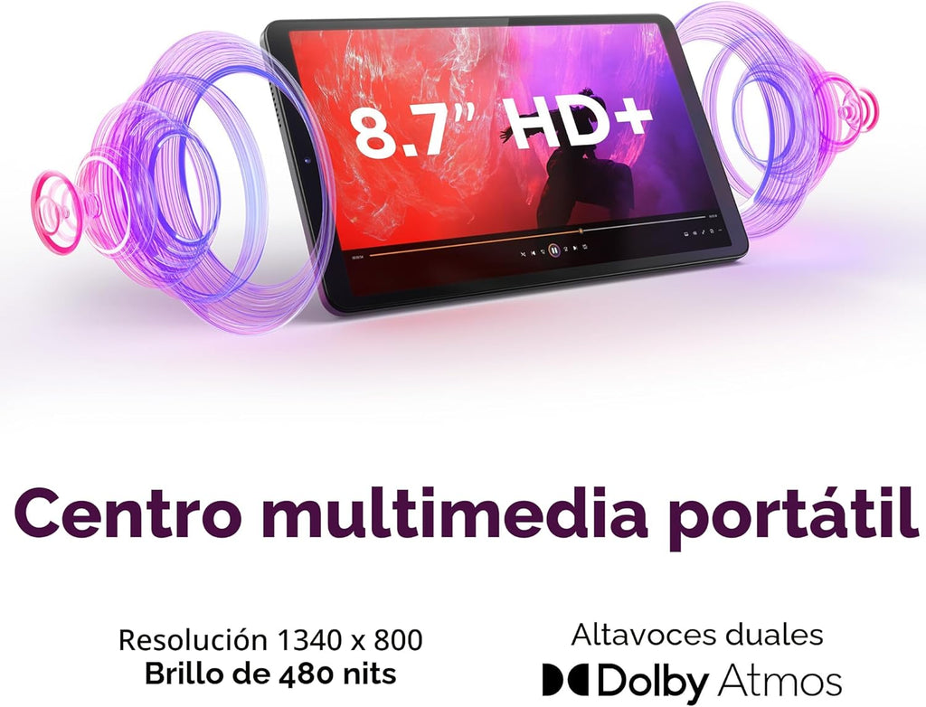 Lenovo Tab One - Tableta ligera - hasta 12.5 horas de reproducción de YouTube