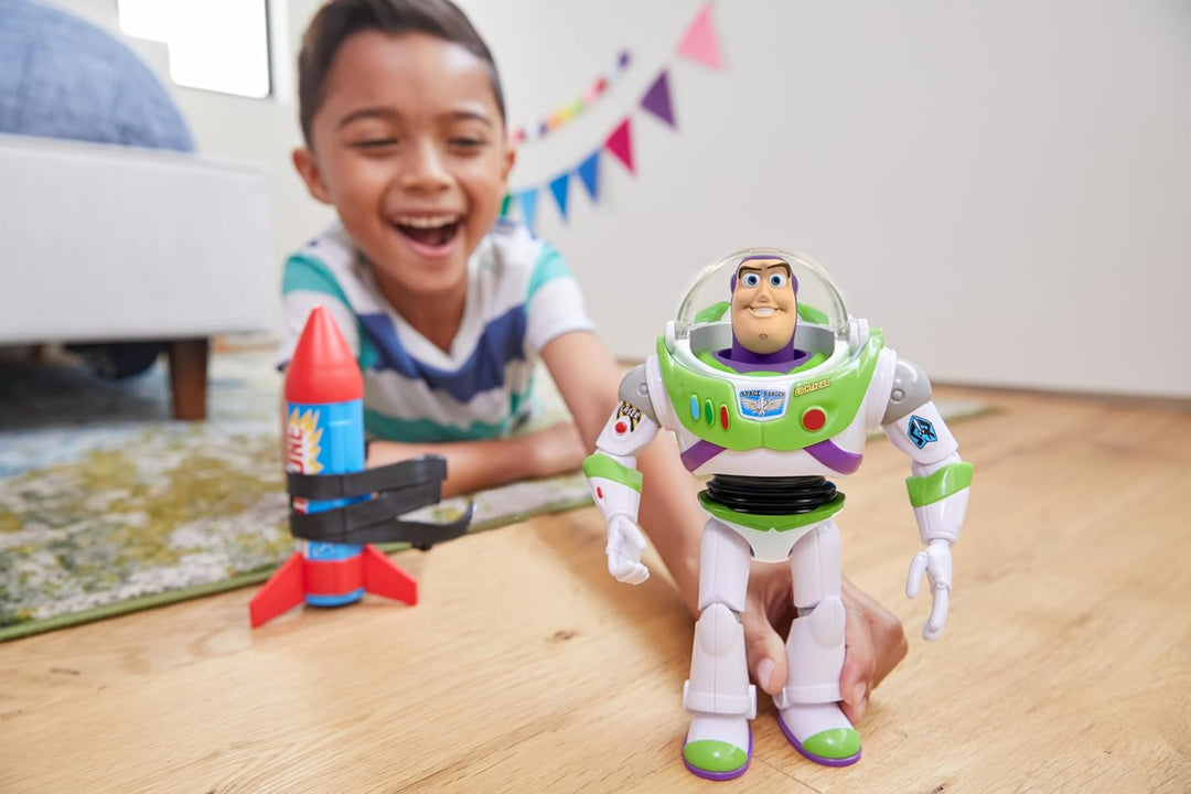 Mattel Disney and Pixar Toy Story - Figura de acción parlante, Rock...