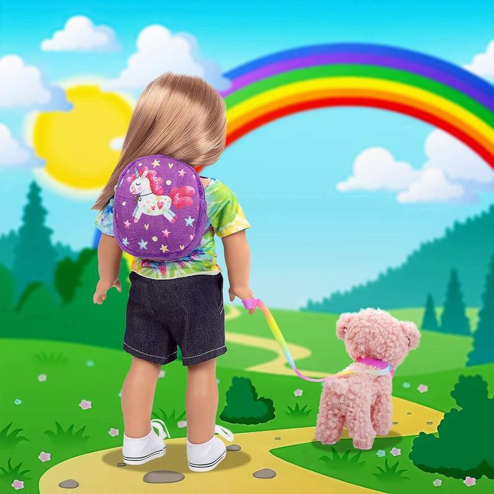 Ecore Fun Juego de 5 artículos para muñecas de 18 pulgadas con bols...