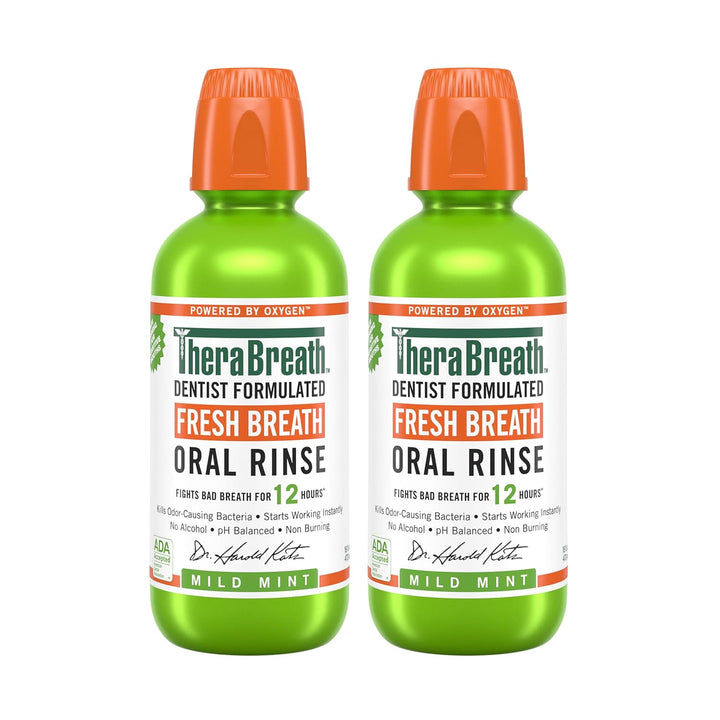 TheraBreath - Enjuague bucal Fresh Breath sabor a menta
