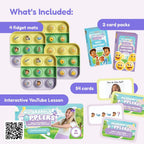 The Fidget Game Popplers, juguete educativo de aprendizaje para niños