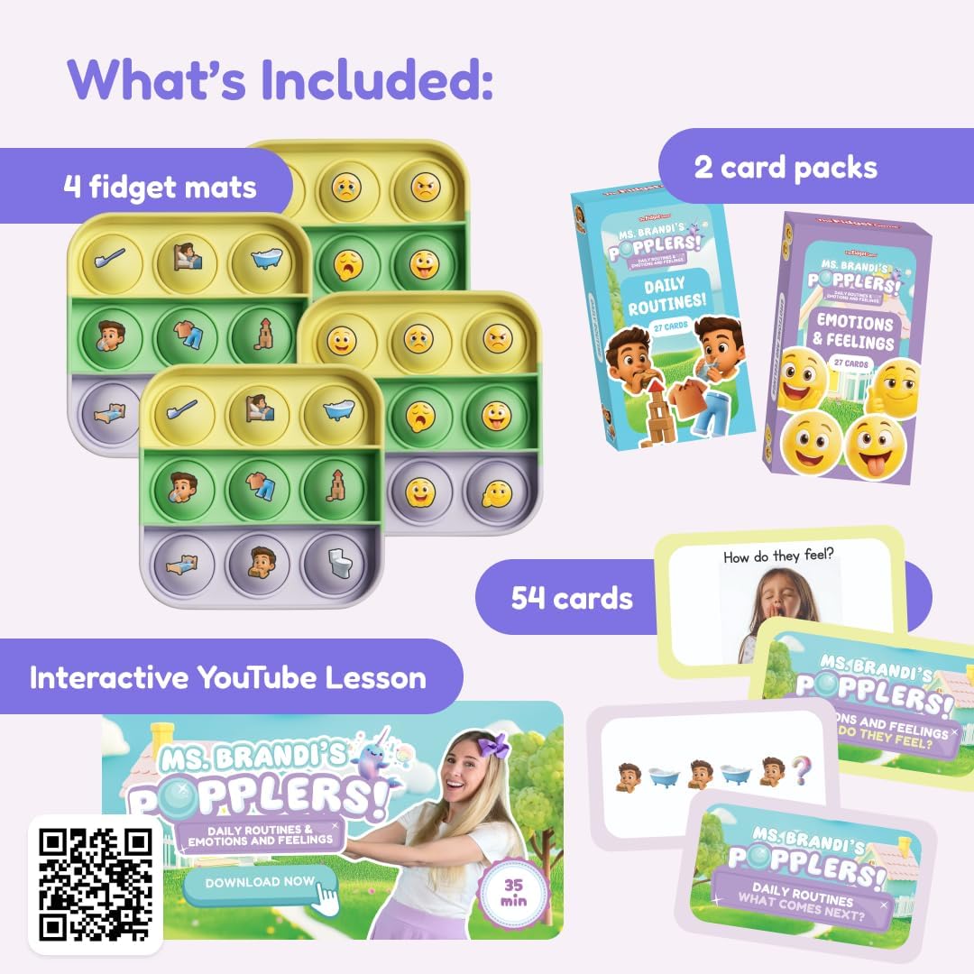 The Fidget Game Popplers, juguete educativo de aprendizaje para niños