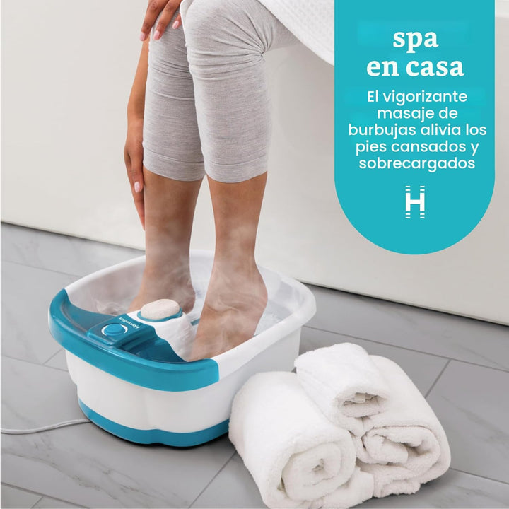 Homedics Bubble Mate - Spa de pies, baño de pies controlado por tac...