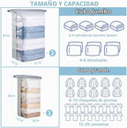 Paquete de 6 bolsas de almacenamiento al vacío en cubo, combo de 2