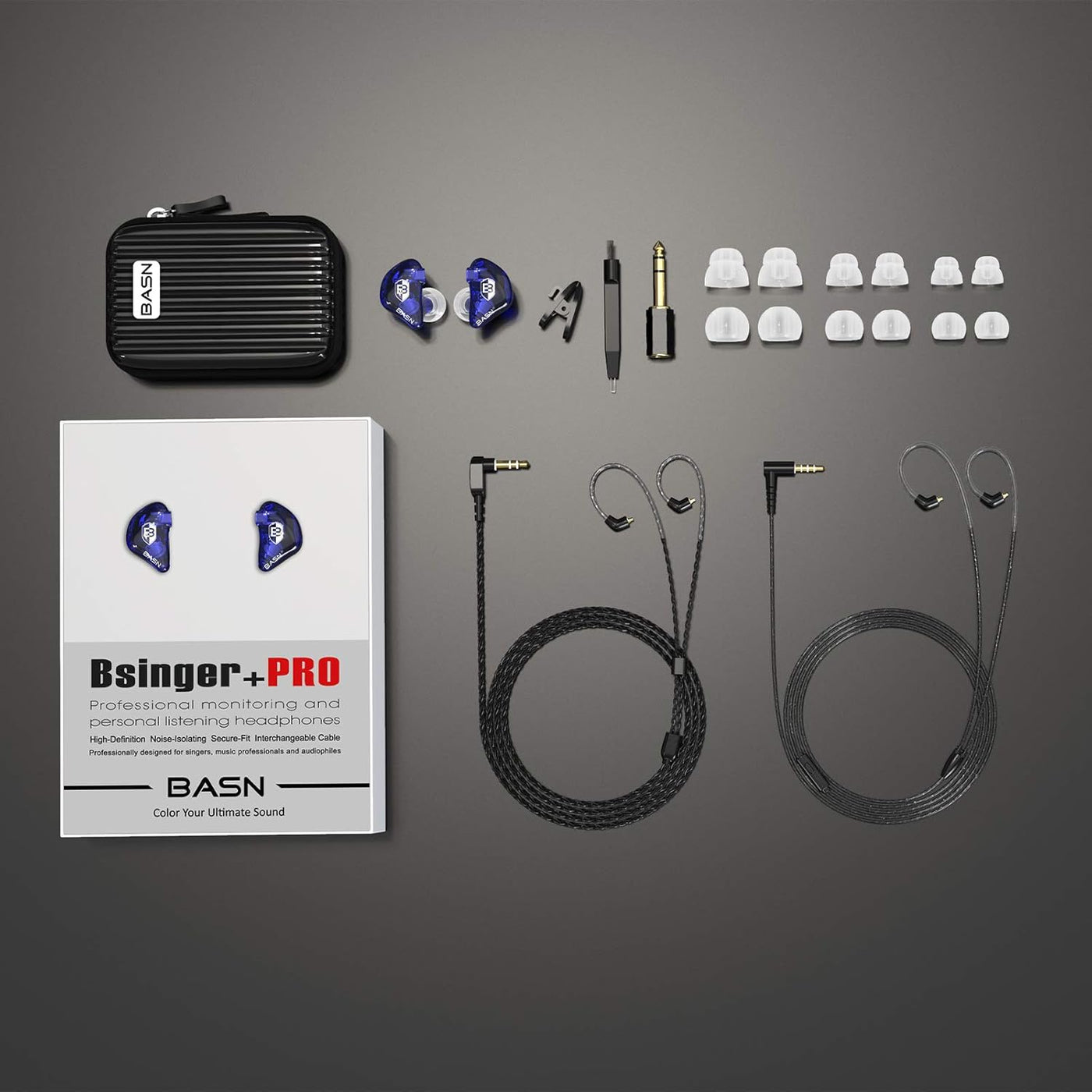 BASN Bsinger PRO Monitores intrauditivos híbridos dinámicos control...