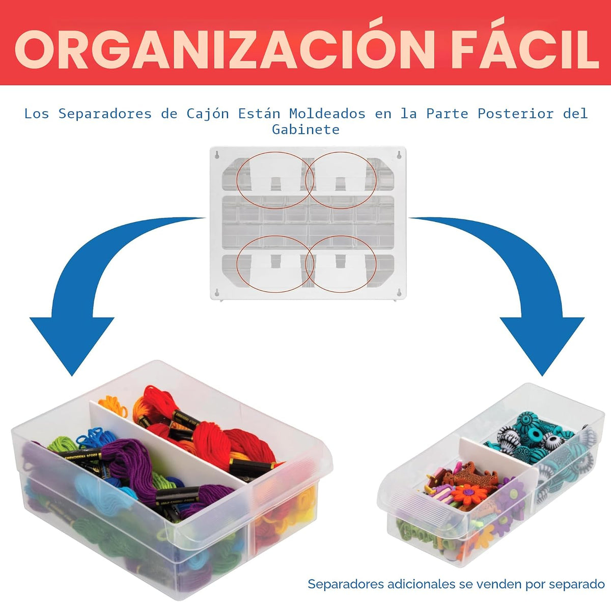 Akro-Mils 10164 64 Piezas de plástico de equipo de almacenamiento y Gabinete cajón, 20 x 16 x 6-1/2 pulgadas, color negro