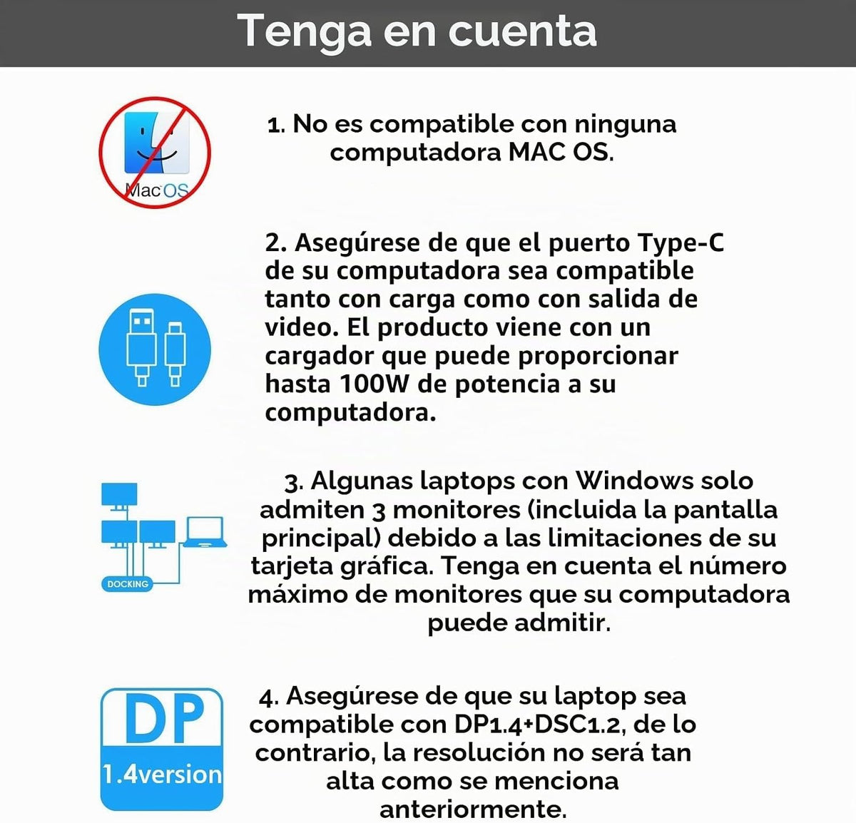 Estación de acoplamiento para portátil,WAVLINK Dock 3 Monitores,Dual DP