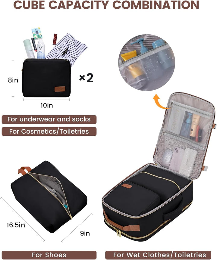 LOVEVOOK Mochila de equipaje de mano artículo personal bolsa de via...