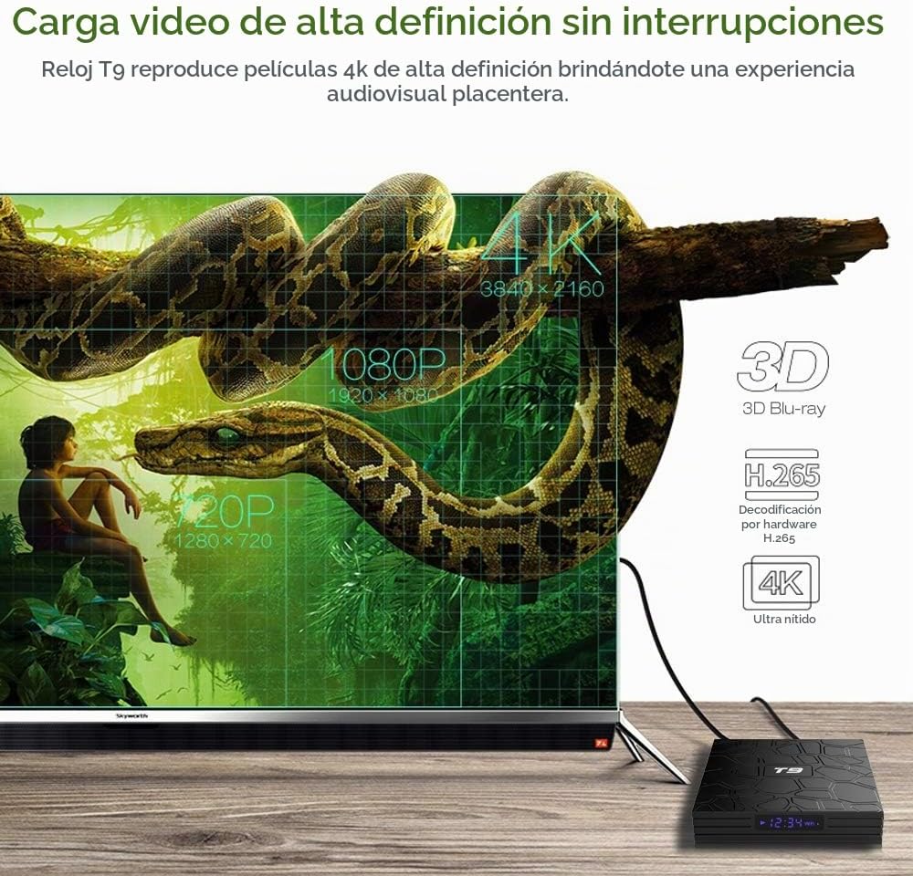 Android TV Box 9.0, 4GB RAM 32GB ROM