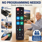 Tellegloww Paquete de 10 controles remotos universales de TV con botón