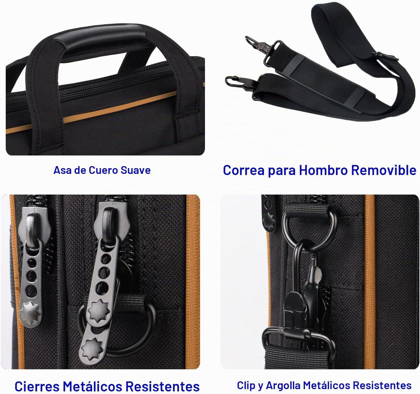 Taygeer Maletín para laptop, bolsa de hombro tipo mensajero de 15.6...